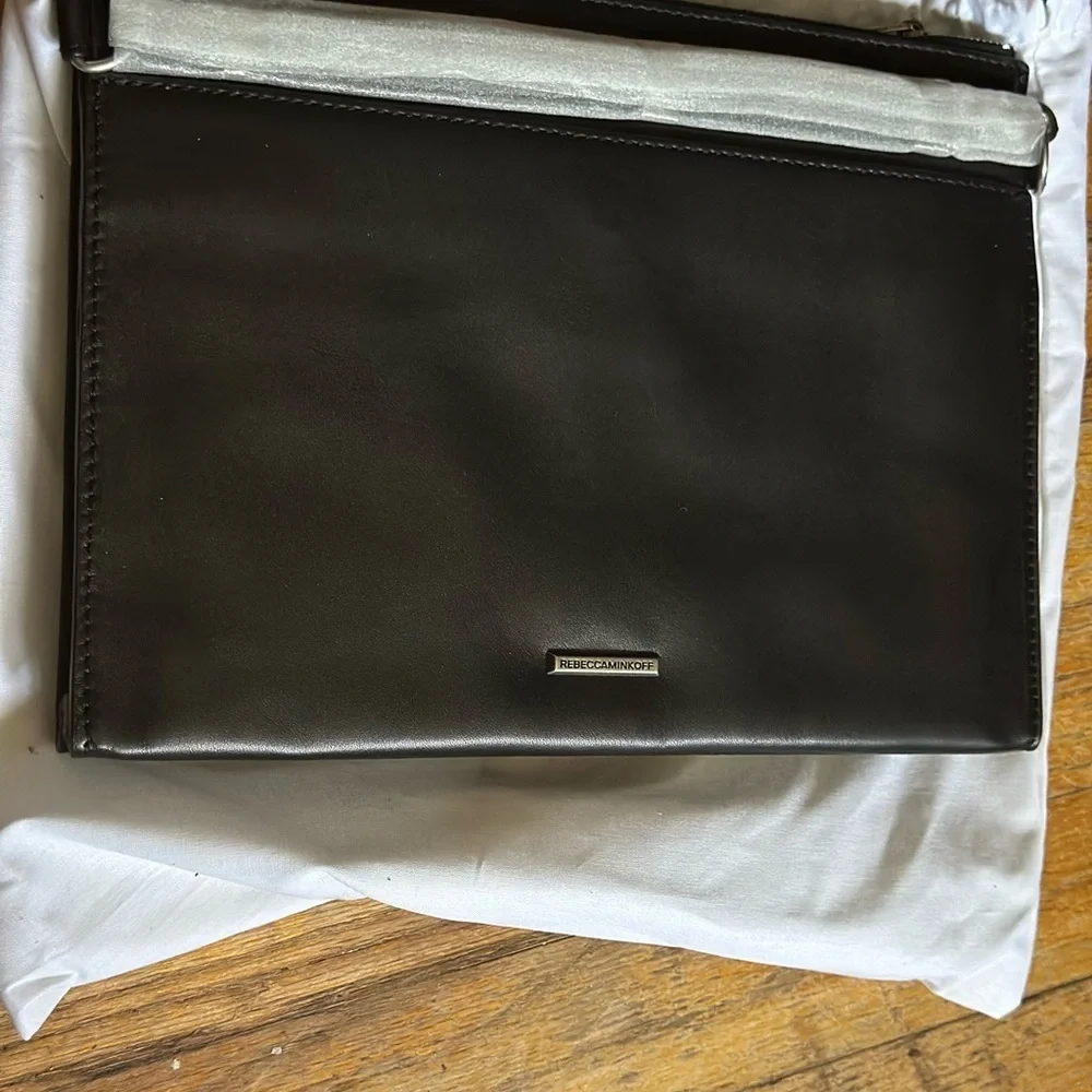 Rebecca Minkoff Black Leather Clutch
